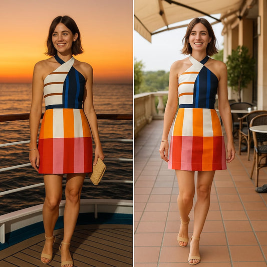 Capri Sunset Mini Dress